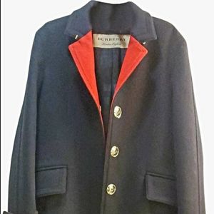 Burberry Black Woltbridge Wool Cashmere Coat